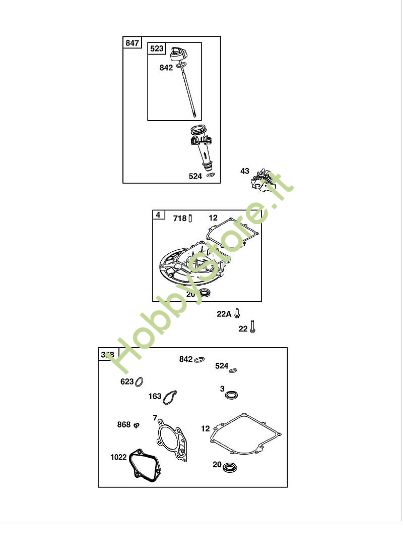 E - COPERTURA CARTER MOTORE/GRUPPO COPPA E LUBRIFICAZIONE B&S - 09 €¦ 09P702-0230-H5 brand Stihl